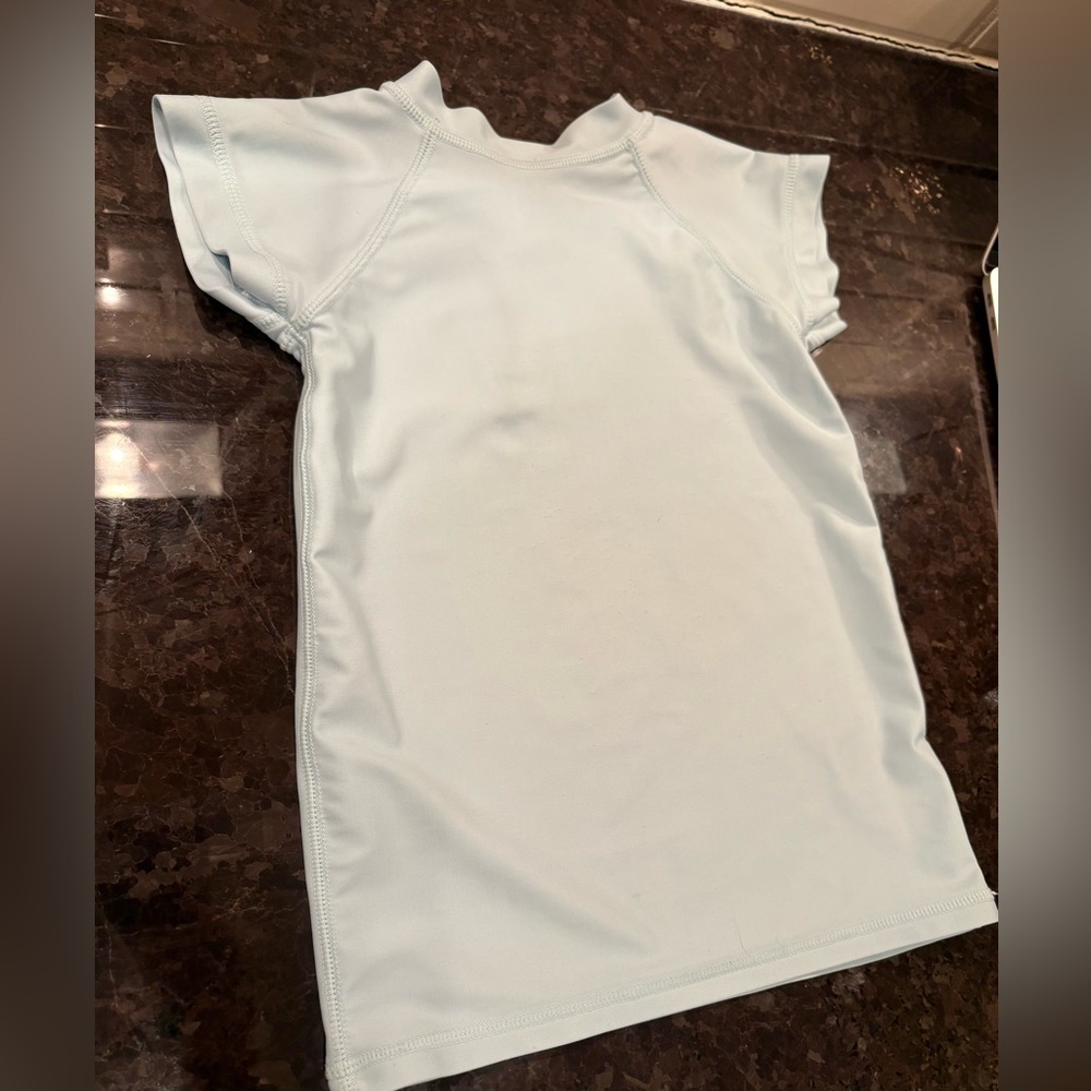 J crew Boys Rash Guard XXS light blue